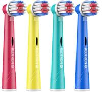 REDTRON Los pack de 4 cabezales para Oral B cepillos de dientes infantiles, cabezales para cepillos de dientes de limpieza profunda y precisa, cabezales de reemplazo para cepillo