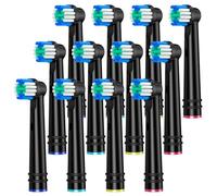 REDTRON Recambios para Oral B Cepillo de Dientes, Precision Clean Cepillos Electricos Recambio para Oral B Cabezales de Recambio Fit for Pro Vitality Smart Genius Series, 12 piezas Negro EB17-P