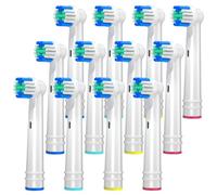 REDTRON Recambios para Oral B Cepillo de Dientes, Precision Clean Cepillos Electricos Recambio para Oral B Cabezales de Recambio Fit for Pro Vitality Smart Genius Series, 12 piezas Blanco EB17-P