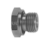 Reducción de cambio corta, sellado suave, G 3/4 a, G 3/8 i, PN máx. 400 bar, SW1 32, acero galvanizado.
