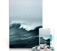 Reducción del estrés Interesante Majestuosas Olas del océano Puzzles de 1000 Piezas para Adolescentes 50x75cm Regalos de Amigo Secreto Apto para Mayores de 14 años.