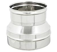 Reducción inoxidable para conductos de humos M 150 mm x F 120 mm