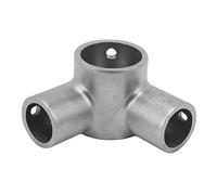 Reducer Tee 90° Right Angle Pipe Connector, Stainless Steel Fitting, 304 SS 40x26mm Reducing Tee for Yacht Boat Marine Applications