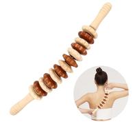 Reducir el cuello, rodillo de madera para pantorrillas, brazos de madera ergonómicos, herramienta de masaje de mano, tensión, dolor de madera, para fatiga, celulitis abdominal, rodillo, emocionante