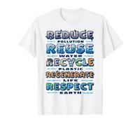 Reducir la reutilización Reciclar educación Ambiental Maestro Camiseta
