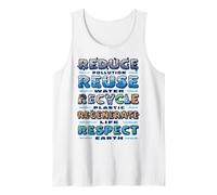Reducir la reutilización Reciclar educación Ambiental Maestro Camiseta sin Mangas