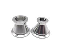 Reductor cónico de vacío de acero inoxidable 304, 1 pieza, KF10, KF16, KF25, KF40, KF50, unión de brida de triple abrazadera, accesorios de tubería KF(KF25-KF50)