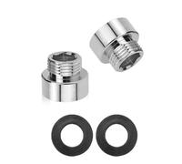 Reductor de 3/4 a 1/2, 2 piezas reductor de rosca interior de 3/4 pulgadas a rosca exterior de 1/2 pulgadas, conector reductor de rosca de acero inoxidable, extensión de grifo para conexiones de