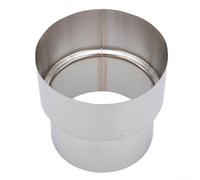 Reductor de adaptador de chimenea de acero inoxidable para integración de revestimiento de humos con redes de tuberías perimetrales redondas (Ø90mm/Ø80mm)