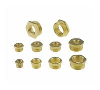 Reductor de buje hexagonal latón, reductor montaje tubería pezón, rosca macho-hembra 1/8 1/4 3/8 1/2 3/4 PT, conector acoplador adaptador aire, Gas y agua(A 3I8 BSP Thread b 1 BSP Thread)