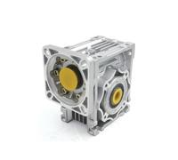Reductor de caja de cambios NMRV040 con engranaje helicoidal de 14 mm de entrada y 18 mm de salida(90x90 Flange,Ratio 7.5-1)