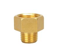 Reductor de casquillo hexagonal de rosca hembra a macho de latón de 1/8, 1/4, 3/8, 1/2 y 3/4 for accesorios de tubería de cobre(A 3l4,B 1l2)