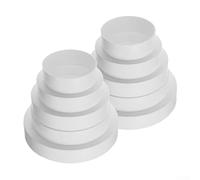 Reductor de conducto aerodinámico para HVAC 3 15 a 6 pulgadas ABS compatibilidad de tuberías