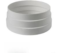 Reductor de conducto ajustable de 80 mm a 200 mm para campana extractora, adaptador de tubo de ventilación ABS con abrazadera