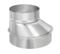 Reductor de conducto excéntrico de 6 x 4 pulgadas, adaptador de ventilación galvanizado para flujo de aire de baja resistencia en configuraciones de ventilación y escape