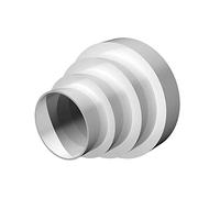 Reductor de conductos de 120 mm a 80 mm / 4,7 a 3 pulgadas Conector de reducción de conducto en línea reductor aumentador conector a adaptador de ventilación 80-120 mm