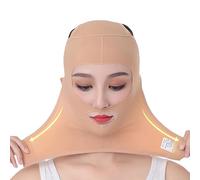 Reductor De Doble Barbilla: Cinta De Cara Elástica, Líneas Correctoras De Correa De Soldadura En V | Efecto De Elevación De Tamaño Ajustado Para Reafirmar El Cara De La Piel