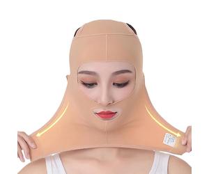 Reductor De Doble Barbilla: Cinta De Cara Elástica, Líneas Correctoras De Correa De Soldadura En V | Efecto De Elevación De Tamaño Ajustado Para Reafirmar El Cara De La Piel