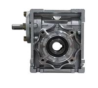 Reductor de engranaje helicoidal entrada eje NRV30 5:1 a 80:1, 9 mm, orificio salida 14, reductor turbina con manivela manual(Ratio 40 to 1)