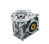 Reductor de engranaje helicoidal NMRV030 Caja de cambios de alto par Entrada 9/11 mm Salida 14 mm Adecuado for motor de inducción de brida Nema23 63B14(Ratio30,56B5)