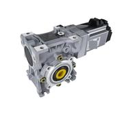 Reductor de engranaje helicoidal NMRV063 10 Caja cambios HS63 del reductor Arcmin(Nema51 Step Motor,HS63 Ratio 80)