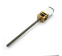 Reductor de engranajes eléctrico N20, 1 unidad, con eje roscado de 55 mm y tornillo M3, 6 V CC, 15/30/60/100/150/200/250/300/600 rpm(75rpm)