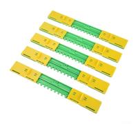 Reductor de entrada de colmena de plástico para invierno y protección de colmenas, juego de 5 piezas con 3 tamaños (37.3/40.7/17.6 pulgadas), verde/amarillo, compatible con estándar (C)