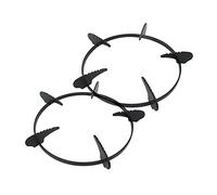 Reductor de Estufa de Gas de 2 Uds, Soporte de Olla Resistente con Diseño de Estrella, Adecuado para Estufas de Gas de Menos de 20cm de Punto de Apoyo (Black)