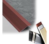 Reductor de piso de tira de transición de piso de aluminio | Rampa de umbral de metal for puerta, tira de umbral de puerta for desigualdades(Red,60in(150cm))
