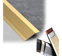 Reductor de piso de tira de transición de piso de aluminio | Rampa de umbral de metal for puerta, tira de umbral de puerta for desigualdades(Gold,36in(90cm))