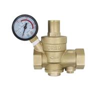 Reductor de presion de agua con filtro sustituible 1/2 3/4 1 1-1/4 1-1/2 2 pulgada - regulador de presion de agua con manometro (DN25-1 pulgada)