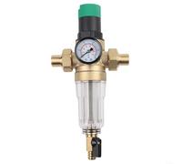 Reductor de presión de agua doméstica con filtro de retrolavado reutilizable y escala de ajuste de presión ajustable DN15 DN20 DN25 (DN15)