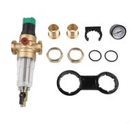 Reductor de presión de agua doméstica con filtro de retrolavado reutilizable y escala de ajuste de presión ajustable DN15 DN20 DN25 (DN25)