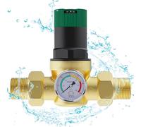 Reductor de Presion de Agua Válvula Reductora de Presión de 3/4 Válvula de Alivio de Presión del Regulador de Presión de Latón DN 20 para Regular La Presión del Agua en Casas, Edificios, Fábricas