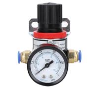 Reductor de presión del compresor de aire con conector 8 mm, accesorios para tratamiento de aire, anillo de retención, conectores plásticos y metálicos, accesorios para bomba de aire comprimido