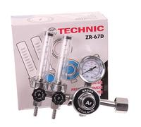 Reductor de presión profesional 200bar regulador de presión soldadura argón Co2 MAG/TIG 2x caudalímetro