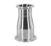 Reductor de proceso sanitario SS304 con virola de 64 mm para 2 abrazaderas tri y virola de 51 mm para abrazadera triple de 1,5 mm