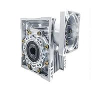 Reductor de tornillo sin fin RV063 Entrada de 19 mm Salida de 25 mm, par de torsión de 49-166 N.m for motor paso a paso de 130 mm(Ratio 30 to 1)