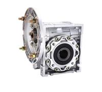 Reductor de tornillo sin fin RV40, relación de velocidad 5:1 a 100:1, NMRV040, diámetro de entrada: 9 mm, 11 mm o 14 mm, para motor de 60 W a 370 W. (Ratio 10 a 1,IEC Flange 71B5)