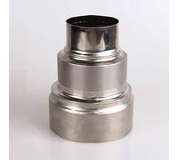 Reductor de tubo de acero inoxidable for estufa de leña (varios tamaños)(10cm~6cm)