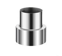 Reductor de tubo de chimenea, estufa de acero inoxidable para conectar, estufa de reducción resistente al calor (6 cm a 8 cm)