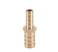 Reductor de tubo de púas de latón de 2 vías, conector recto igual, for manguera Pagoda, diámetro exterior de 2,5, 3, 4, 5, 6, 8, 10, 12, 14, 16, 18-32 mm, 1-10 unidades(10pcs,10mm - 19mm)