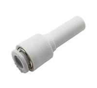 Reductor de vástago a presión, conector de unión reductor de vástago de 6 mm a 8 mm, conexión de enchufe de extremo de paso para varias fuentes de gas, varios sistemas neumáticos
