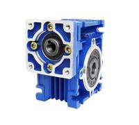 Reductor de velocidad de engranaje helicoidal NMRV030 con relación de velocidad de 15:1 RV30 NMRV-030 for eje de servomotor/motor paso a paso Nema23(Ratio 7.5-1)