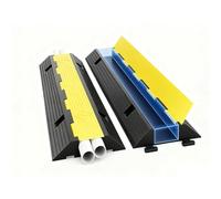 Reductor De Velocidad Portátil, Reductor De Velocidad De Rampa con Tapa Superior Abatible, Reductor De Velocidad Modular De Goma para Ocultar Mangueras De Alambre.(26cm)