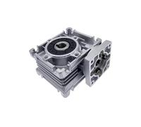 Reductor de velocidad tornillo sin fin NMRV030 con salida 14 mm for motor paso a Nema 23 57 y CC(Dual Output Shaft,10 to 1)