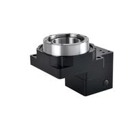 Reductor planetario de 130 mm 1 arccmin. Plataforma giratoria hueca. Reemplaza motor DD/divisor de leva. Motor paso a paso. Bisel cónico 10/18:1. Nema23. Nema34.(8mm Input-Nema23,Ratio 150 to 1)