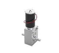 Reductora Motor Motorreductor de doble eje de 33 mm de longitud, 12 V/24 V CC, marcha atrás, engranajes totalmente metálicos, 12-470 RPM(12V 470RPM,Single Motor)