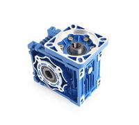 Reductores de motor de CC con caja de engranajes de alto par NMRV040 de 14 mm de entrada y 18 mm de salida(90x90 Flange,Ratio 10-1)
