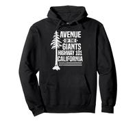 Redwood Avenue of The Giants Highway 101, California Sudadera con Capucha
